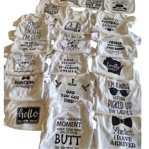 - 👶 Adorable Baby Onesies
🛒 Pick 1 for $11
🛒 Pick 2 for $18
🛒 Pick 3 for 27